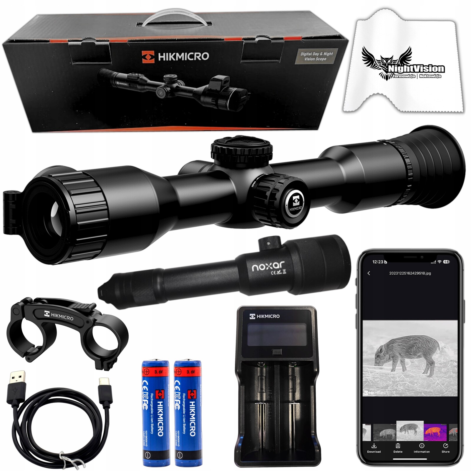 Noční vidění Hikmicro Alpex A40E 4K Lite Ir Noxar Dir-pro V2 4v1