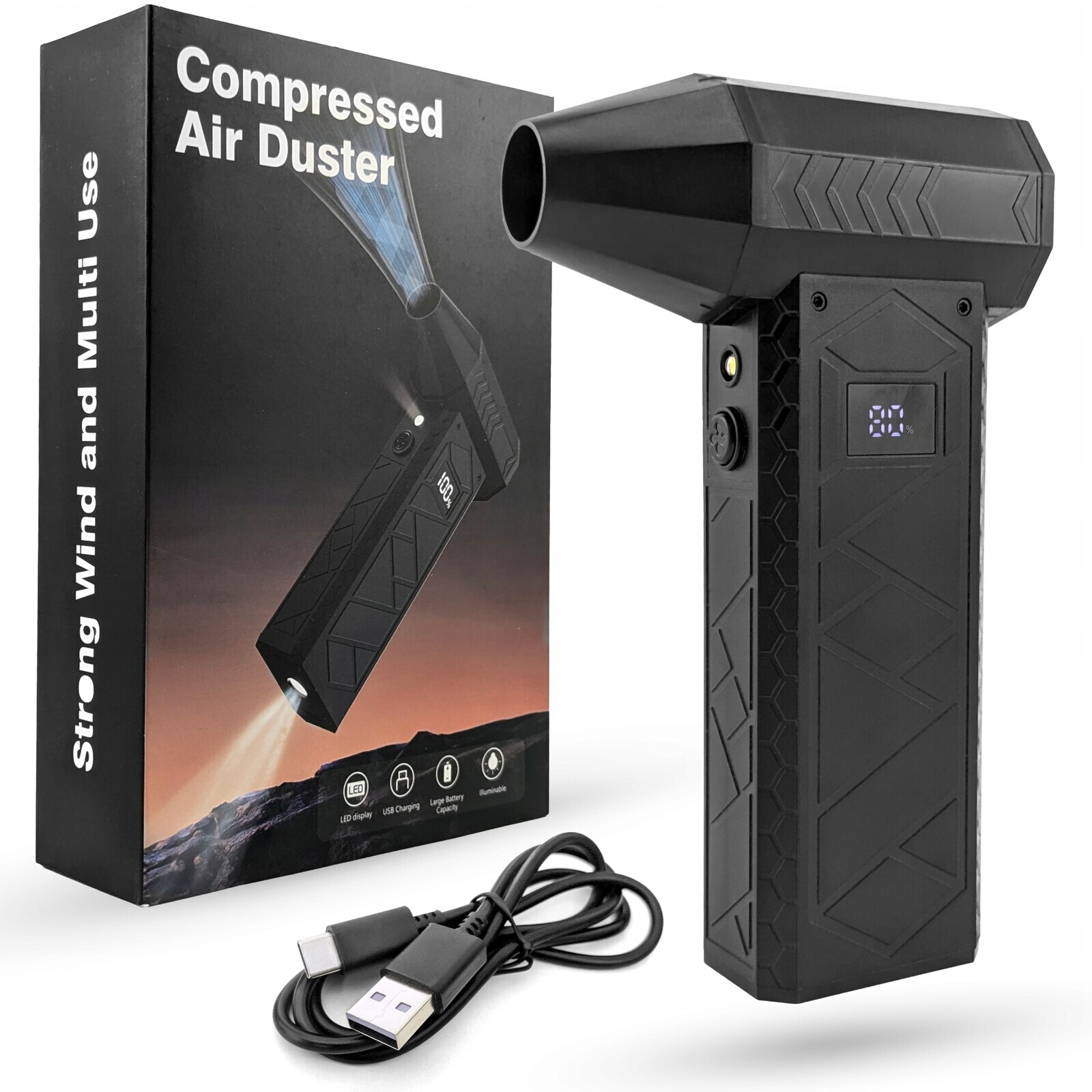 Výkonný elektrický dmychadlo Kompresor Stlačený vzduch Prachová elektronika