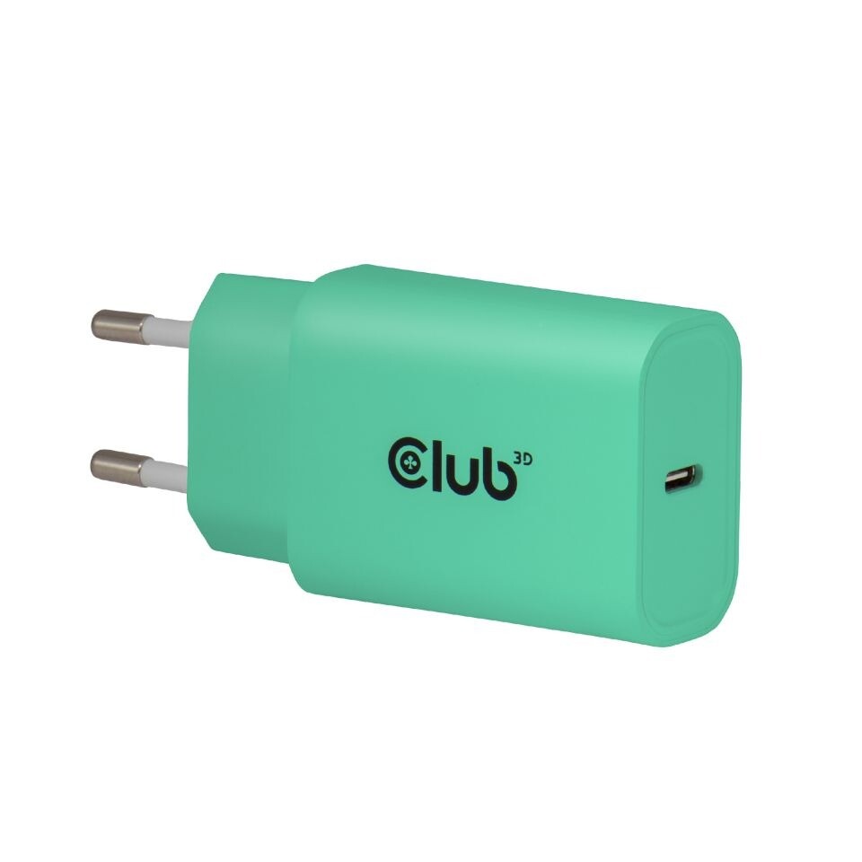 Club3D Nabíječka Usb-c Power Delivery 15V/2A, 2-pack, zelená (CAC-3024)