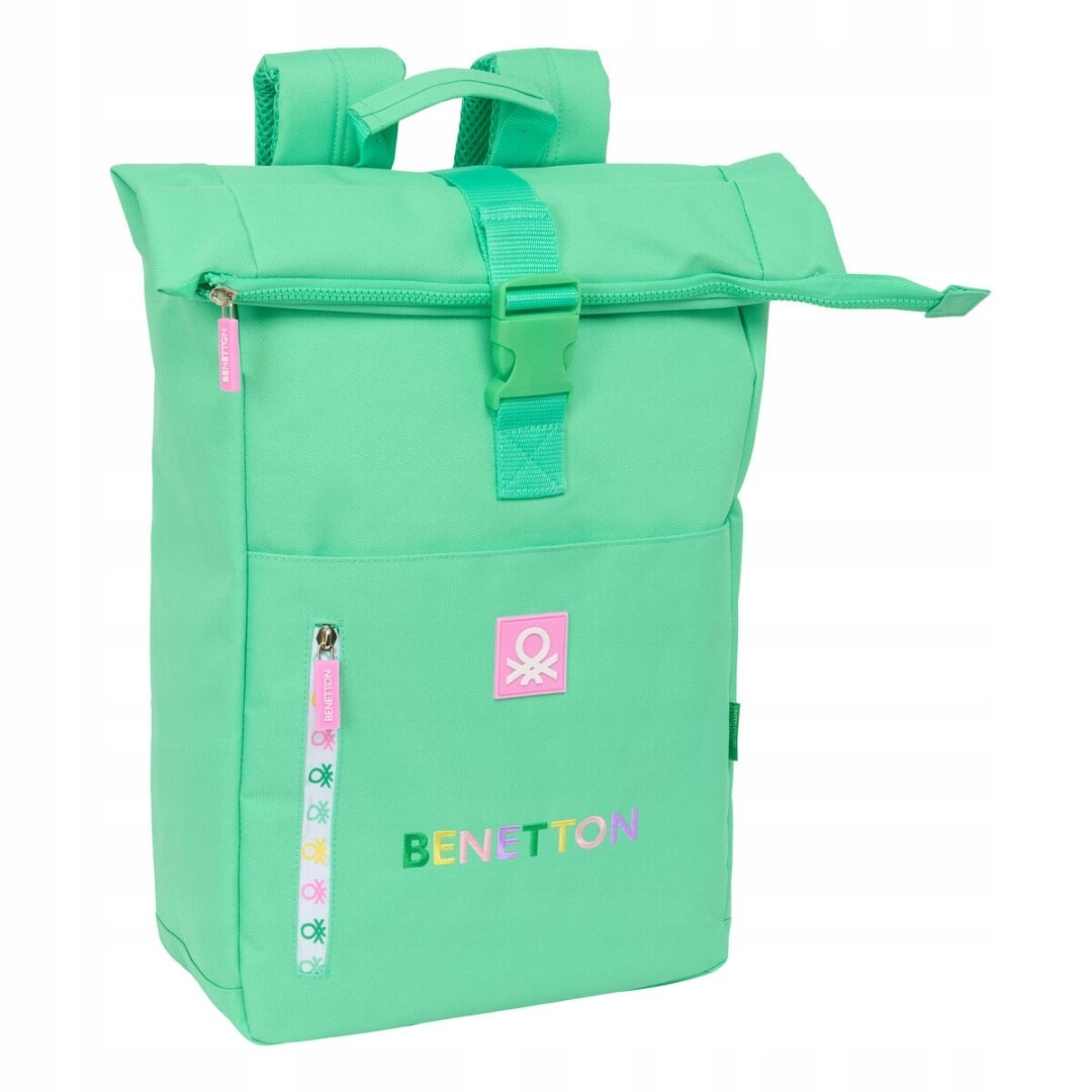 Batoh Casual Benetton Mint Barva Zelená