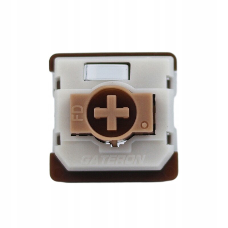 Gateron nízkoprofilový čokoládový spínač taktilní 55gf 3pinový Rgb Led 110 ks