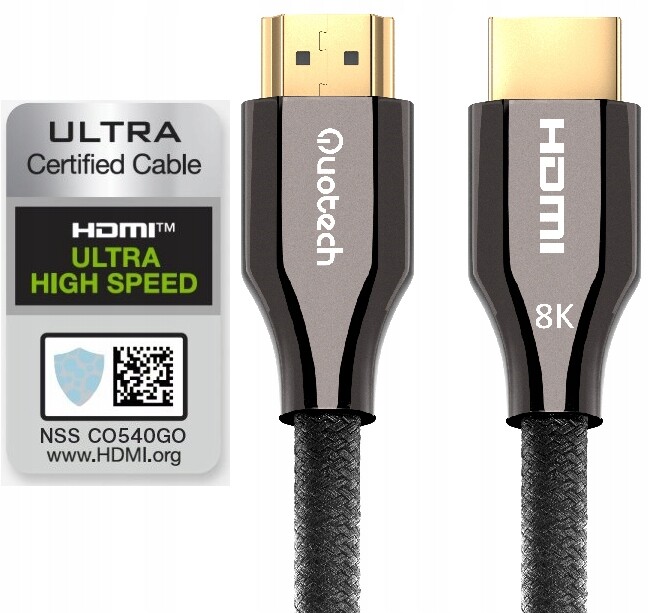 Hdmi 2.1 Ultra High Speed 8K Premium kabel 8 m