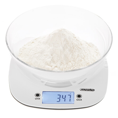 Ms 3179 bílá Kuchyňská váha s mísou