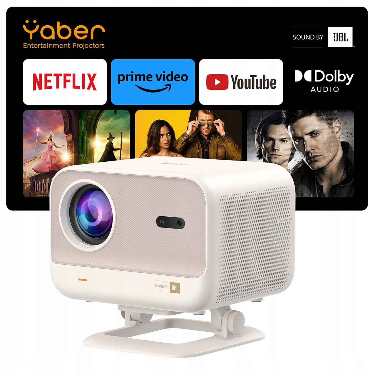Filmový Projektor Yaber L2 Plus LCD FullHD 1080p 700 Ansi Reproduktory Jbl