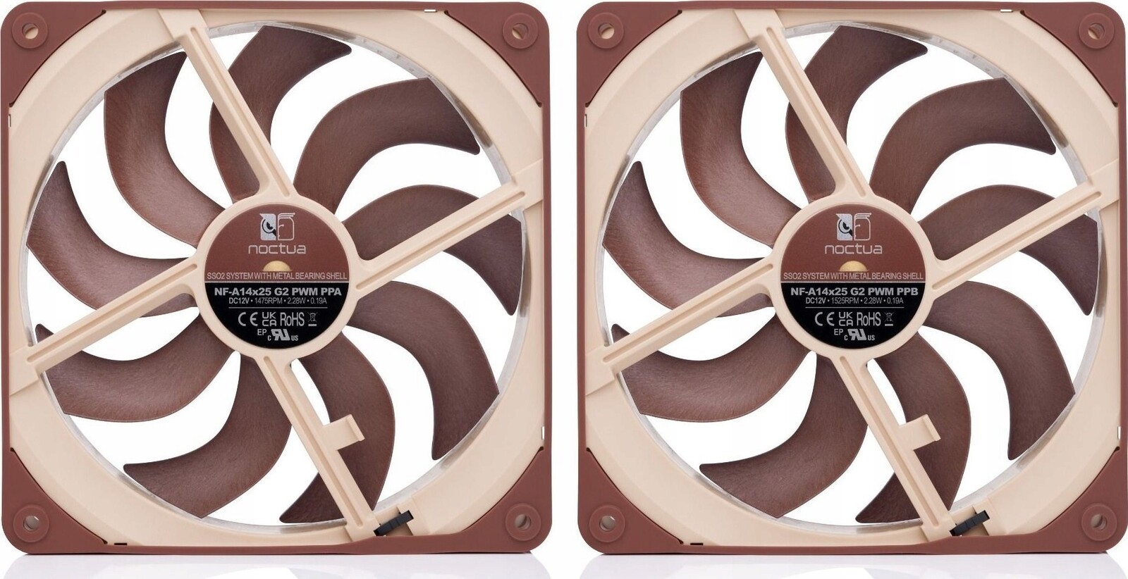 Ventilátor Noctua 140 mm NF-A14x25 G2 Pwm Sx2 Pp