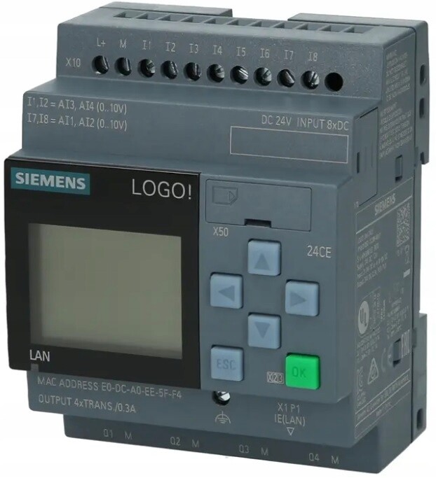 Ovladač Plc Siemens Logo 6ED1 052-1CC08-0BA2