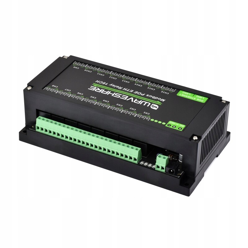 Relé 16 kanálů Ethernet Modbus Rtu Tcp napájení DC PoE Sku: 30795