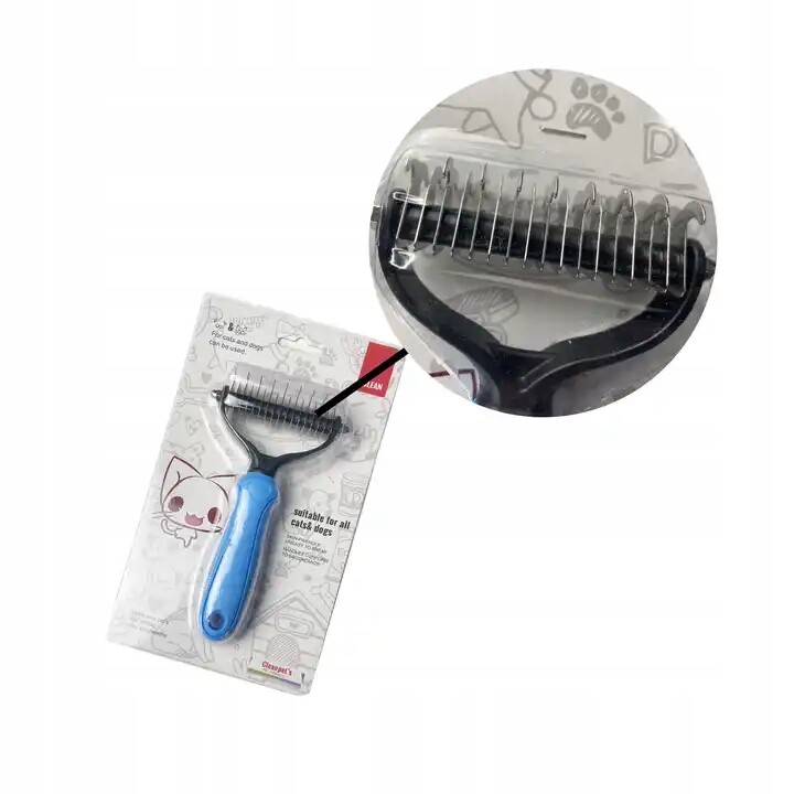 Hřebenový Kartáč Na Srst Pro Psa Kočku Hákový Zastřihovač