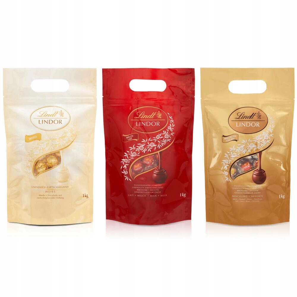 Sada pralinek Lindt Lindor mix chutí 3x1 kg