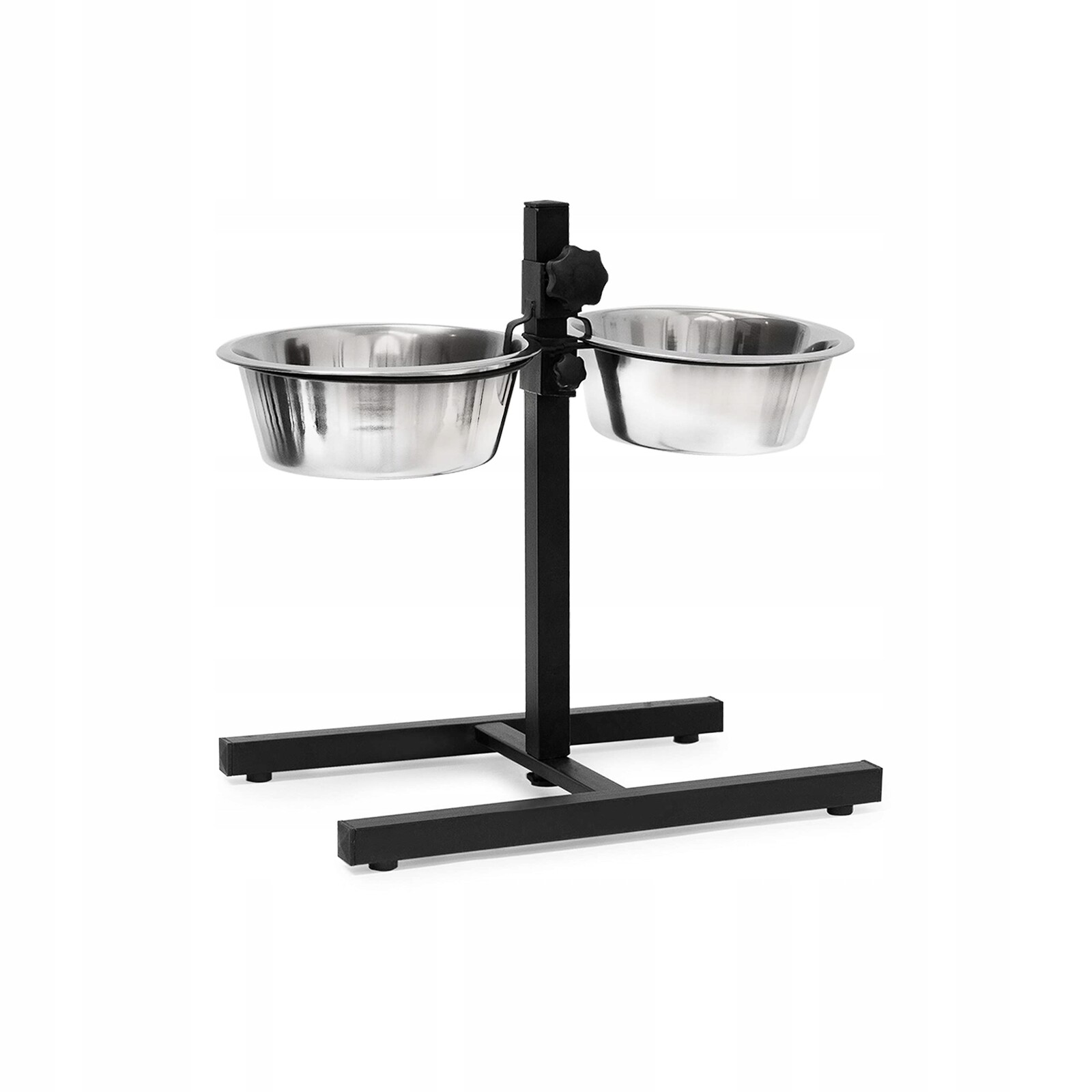 Sada dvou kovových misek Relaxdays černá 4,5 l 2ks