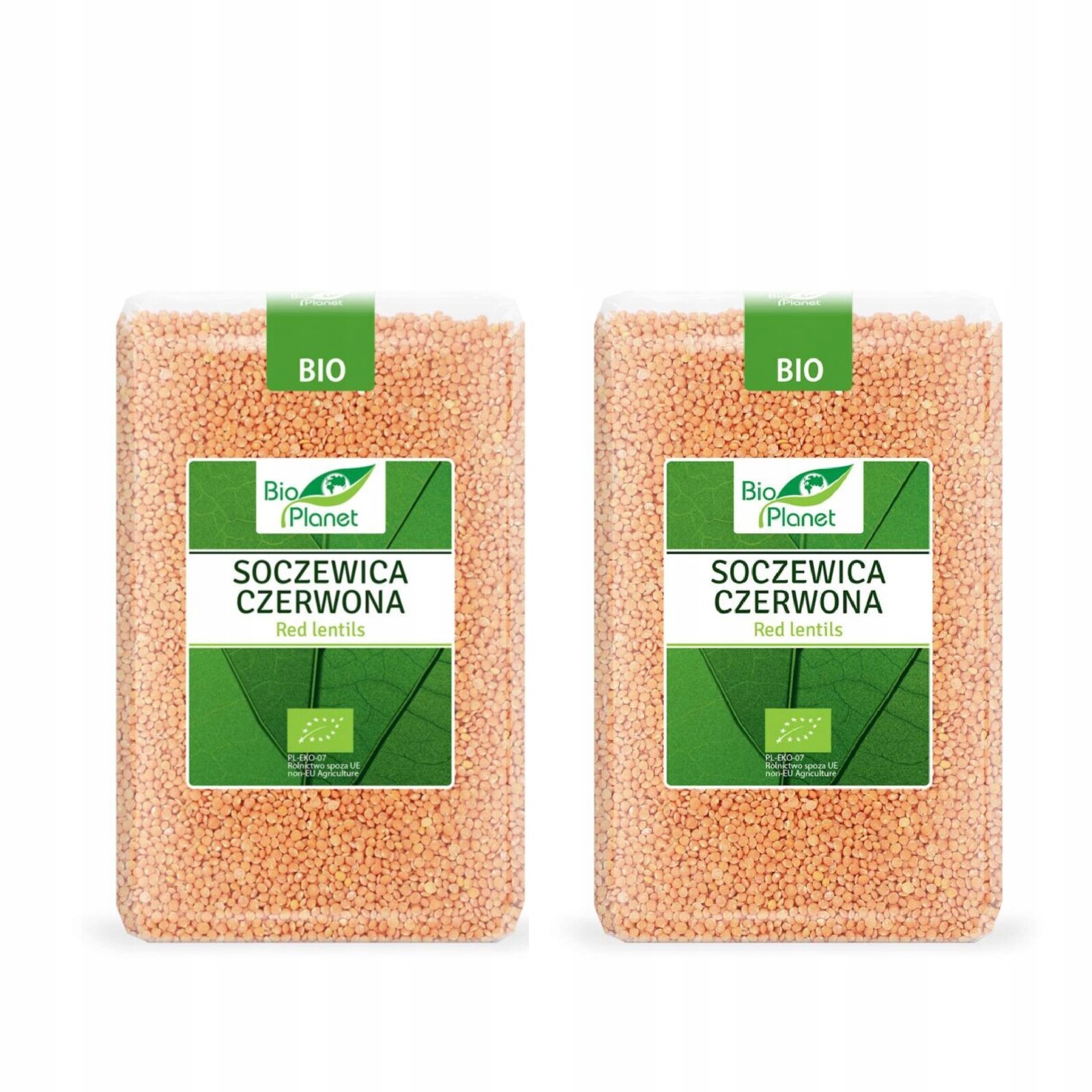 2x Červená čočka Bio 2 kg ekologická pro jednohrncové pokrmy Bio Pla