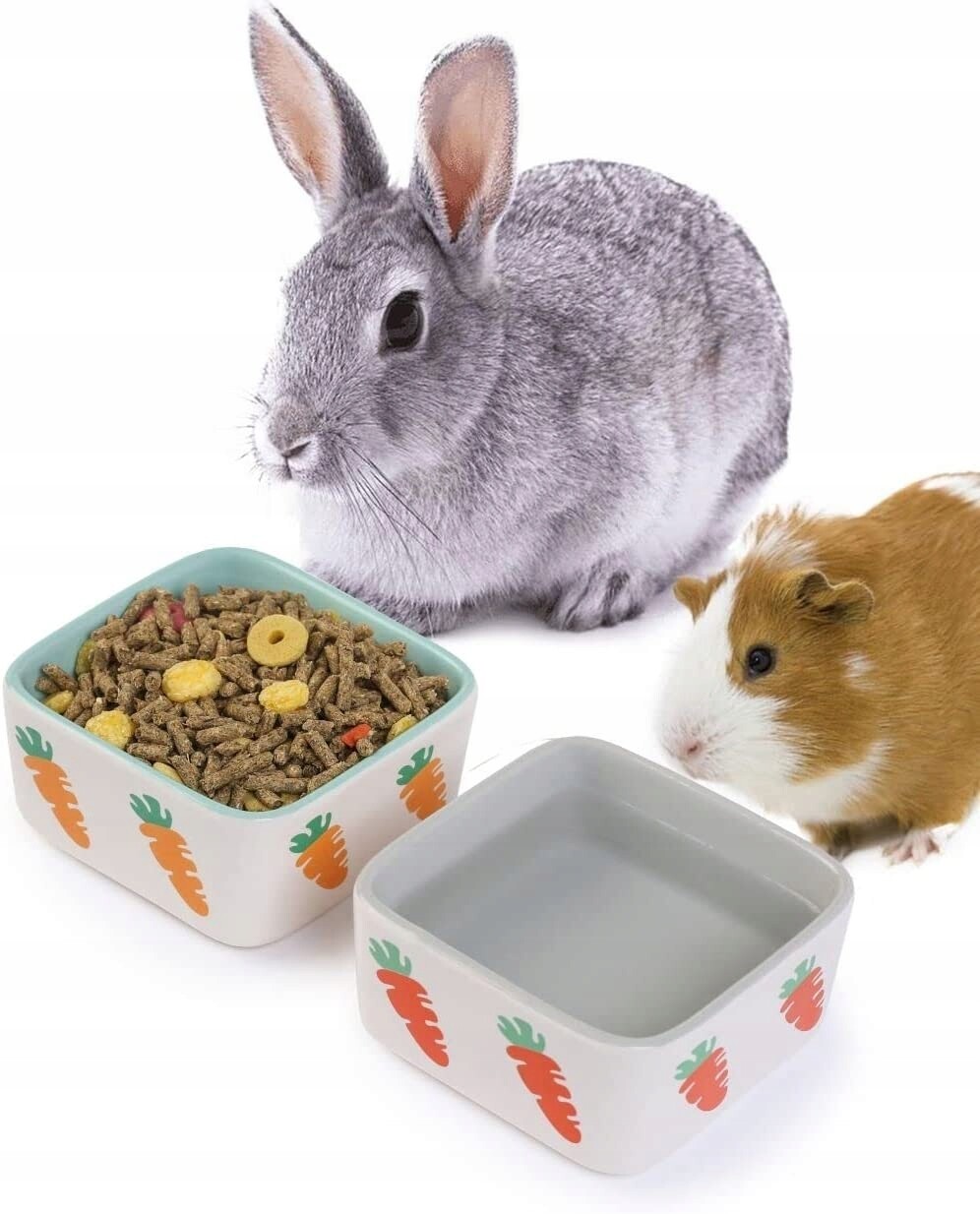 Misky pro hlodavce na krmivo a vodu 2 kusy