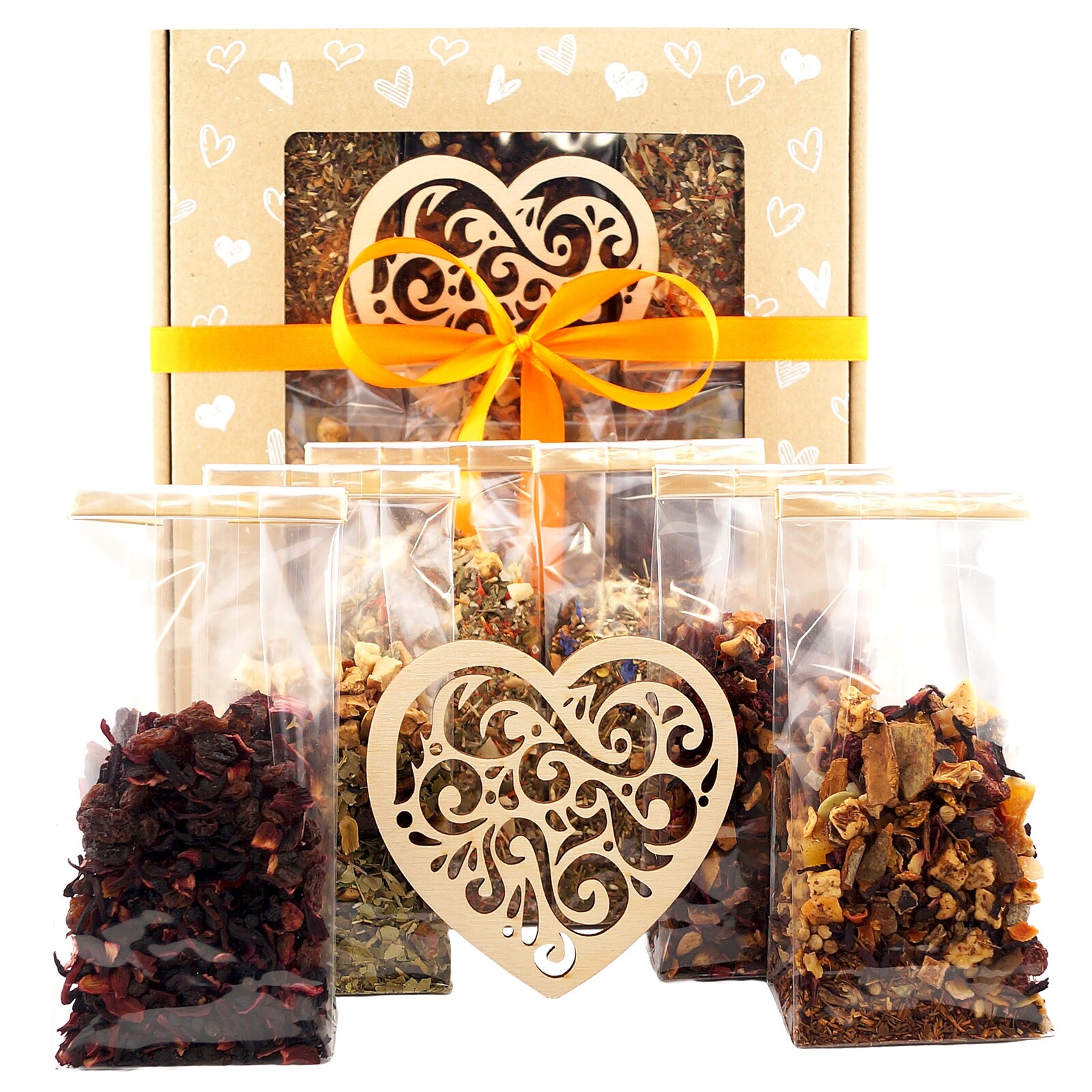 Dárek ke Dni žen Čaj „Láska“ 300 g Koš