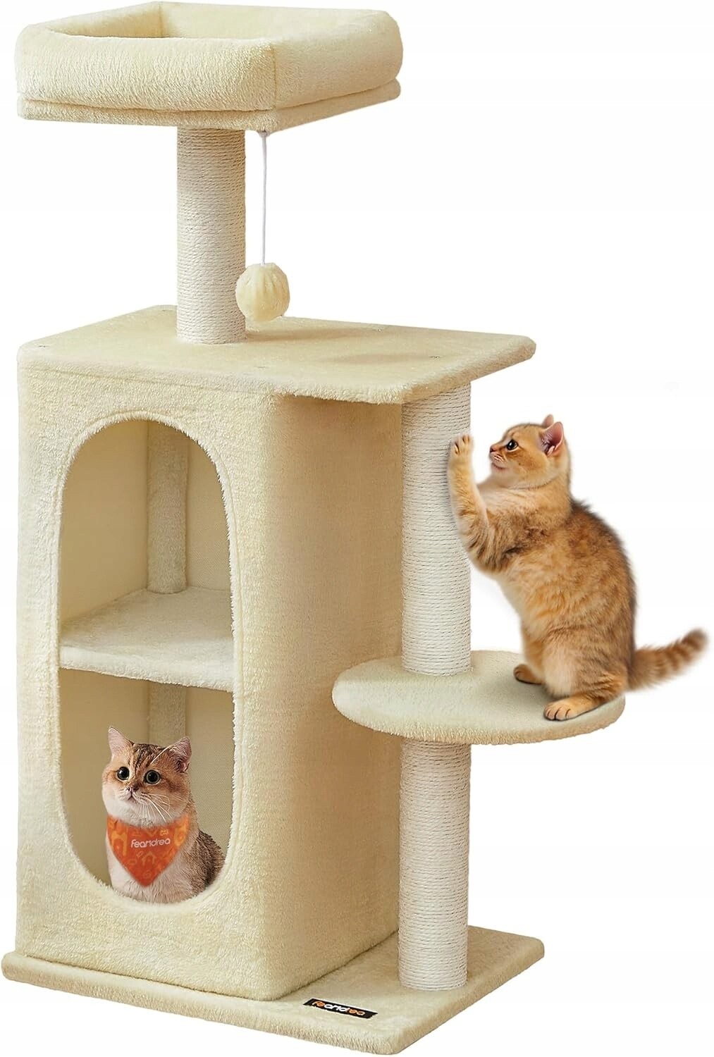 Drapak Pro Kočky Pelíšek 65x35x101 CM Béžový