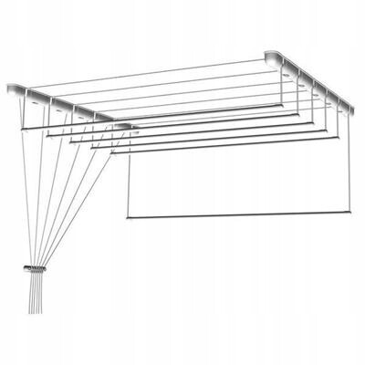 Stropní Sušák s 5 tyčemi 100x43,5cm fi16 hliník