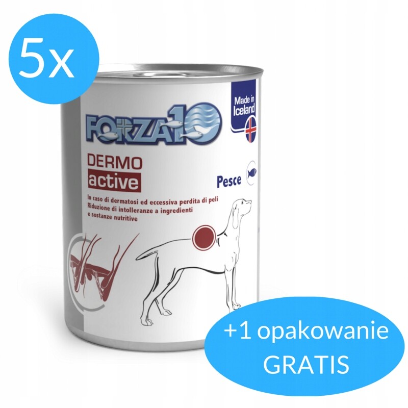 Forza10 Active Line Dermo s rybami - 18 x 390 g