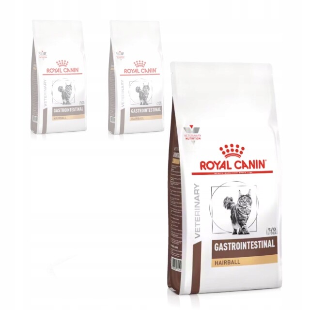 Royal Canin Veterinary Gastrointestinal Hairball 3x400g suché Krmivo Pro Kočky