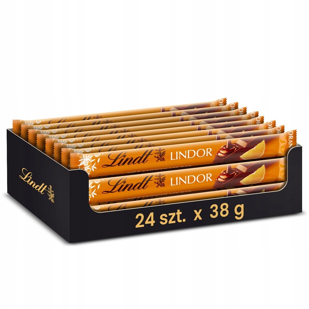 Sada Lindt Lindor tyčinka pomeranč 38 g x 24 ks