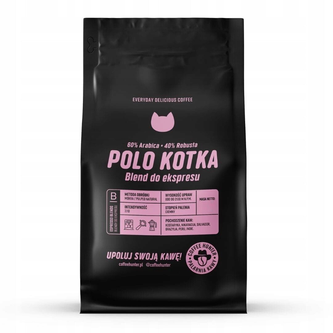 Polo Kočička Káva Zrnková 3 x 1 kg