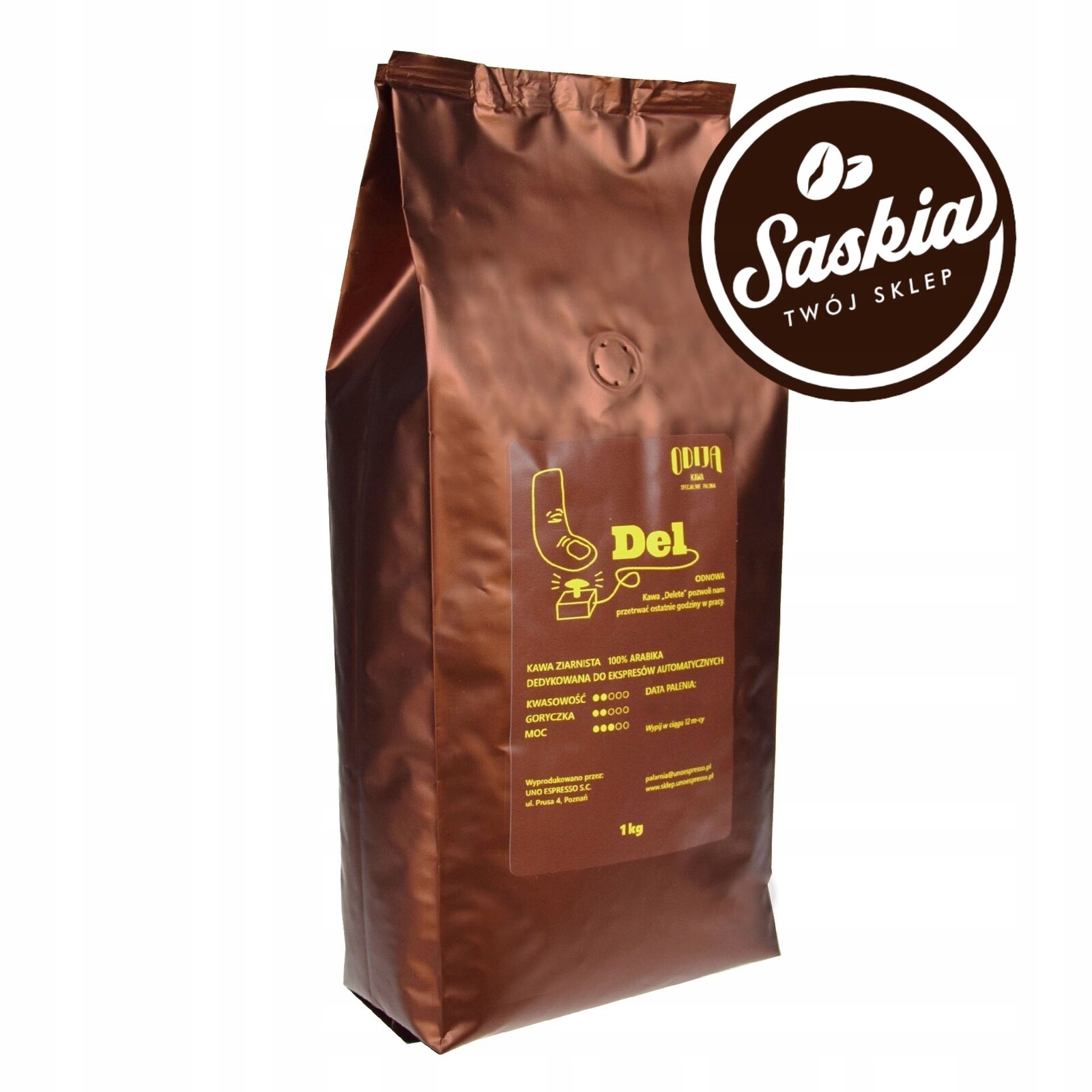 Káva Del Delete 1kg Odija do kávovaru