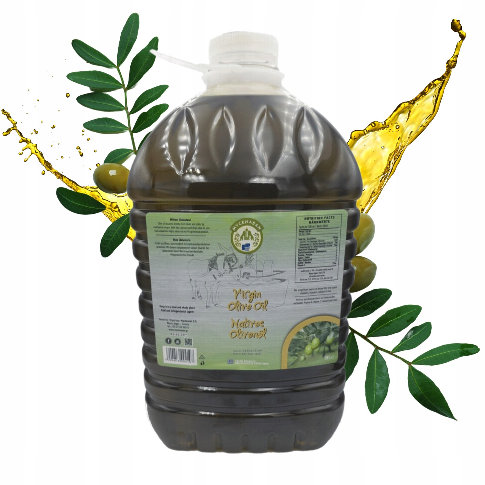 Olivový Olej Virgin 5L Řecká Pomace vysoká kvalita ideální pro smažení