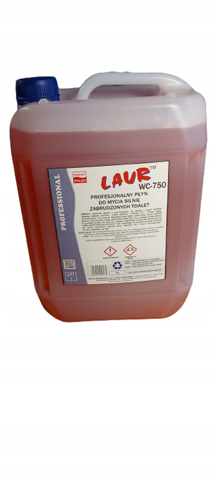 Laur Professional WC-750 Čisticí a čistící přípravek na toalety Zásoba, objem 5 l