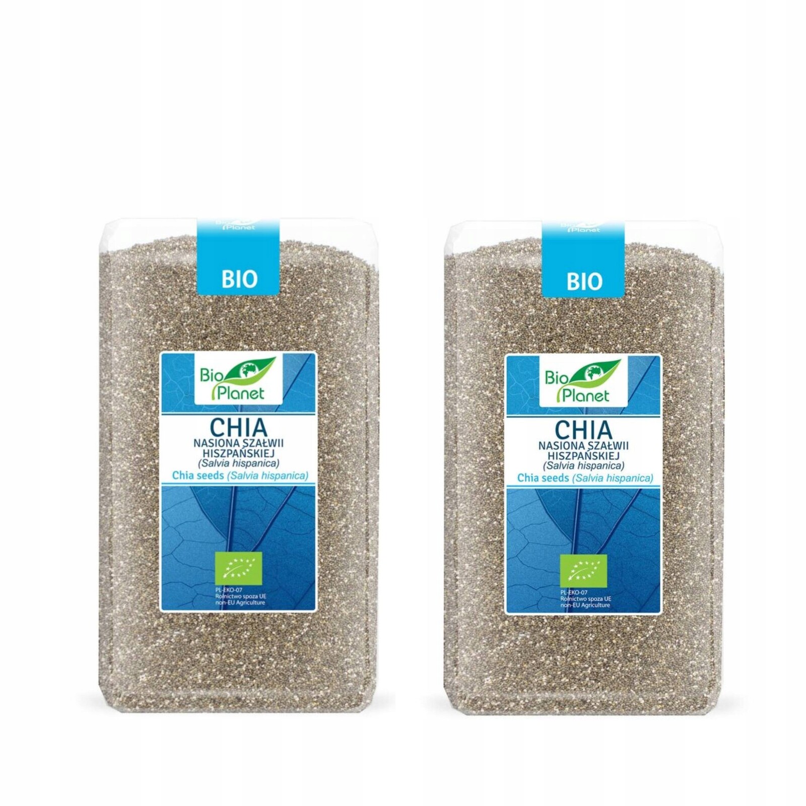 2x Chia Semena Šalvěje Španělské Bio 1 kg – Bio Planet Omega-3 a Vláknina