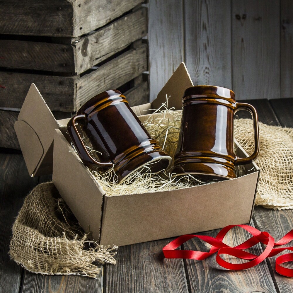 dárková sada k pivu Krystynka – dva kelímky