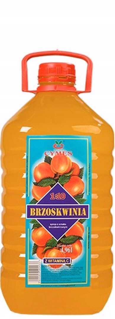 Cymes sirup s broskvovou příchutí a přídavkem vitamínů 4,96 l.