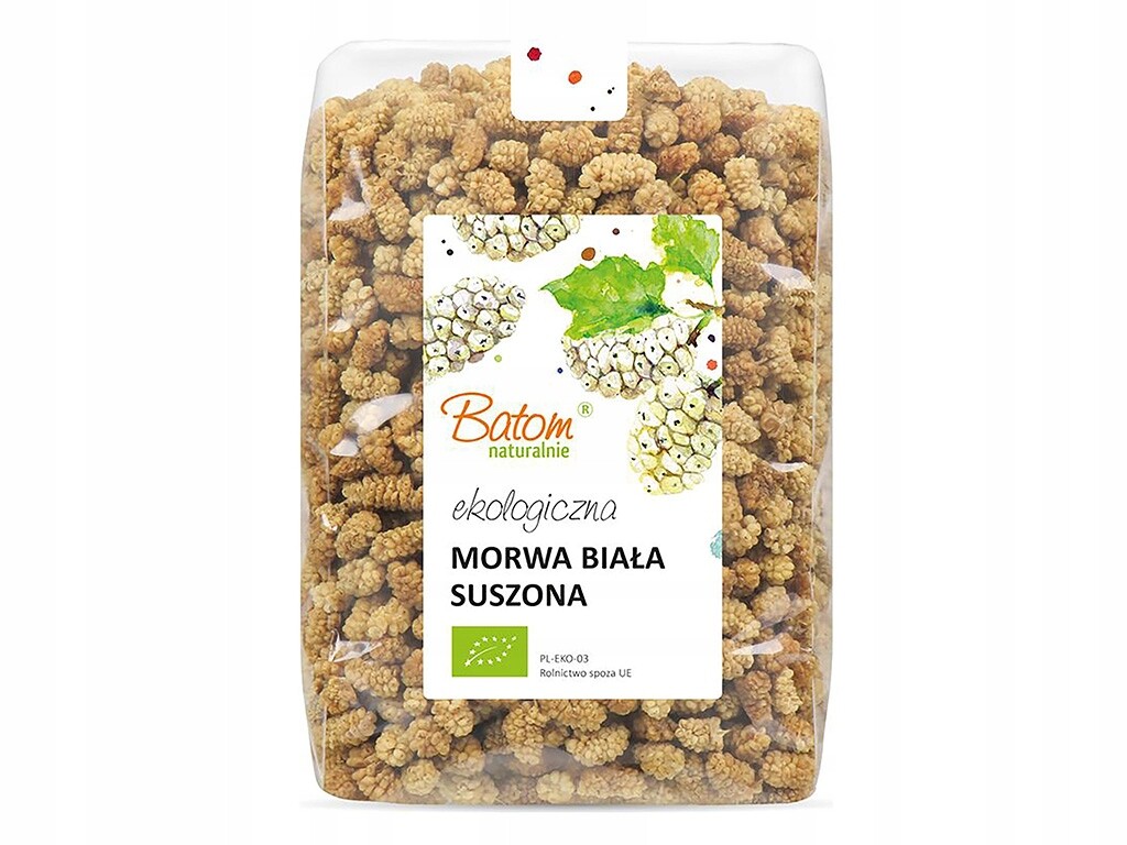 Moruše Bílá Sušená Bez Pecek Bio Přírodní 1 Kg Plody Moruše