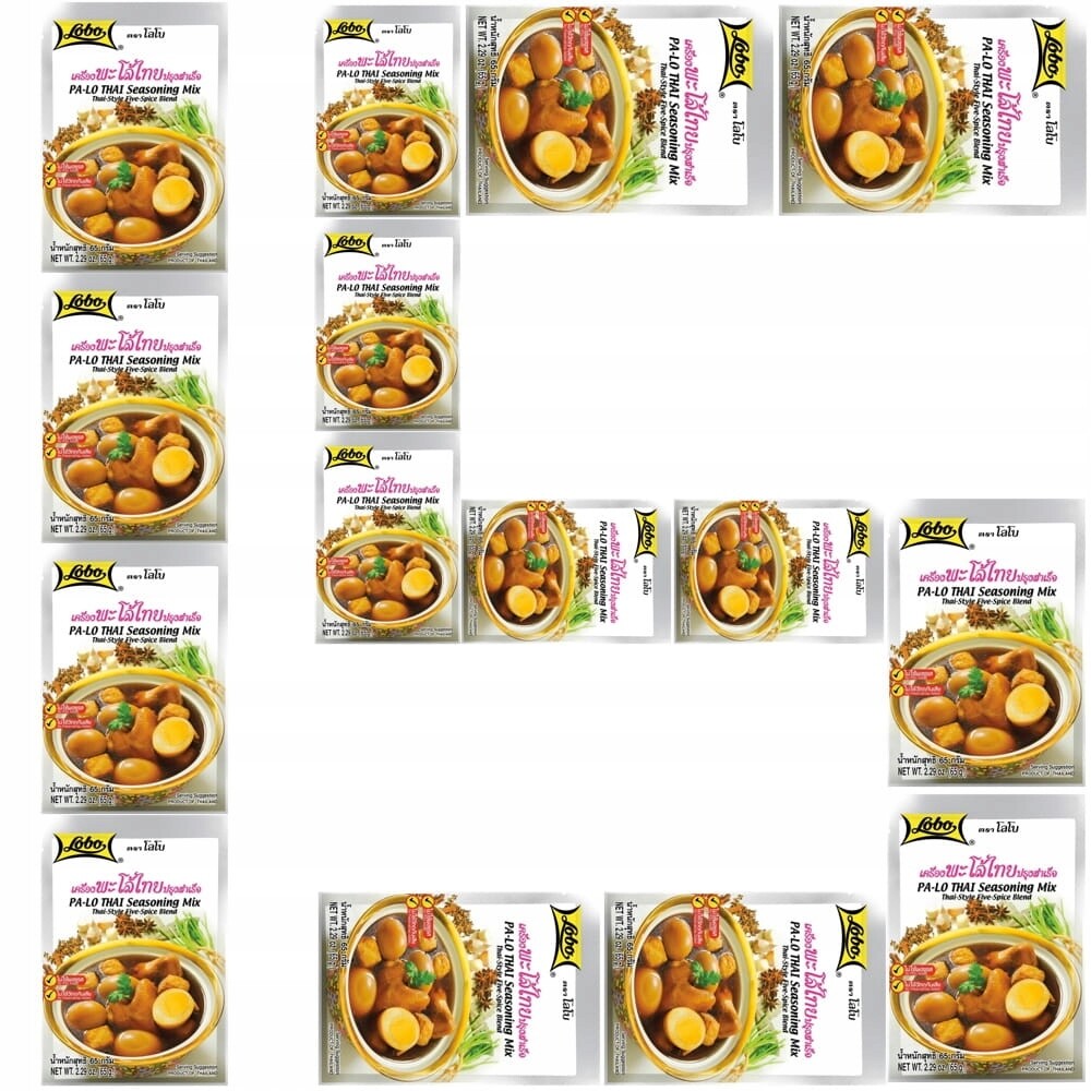 15 x Thajské Koření Pět 5 Pět příchutí Směs Pa-lo Prášek 65g Lobo