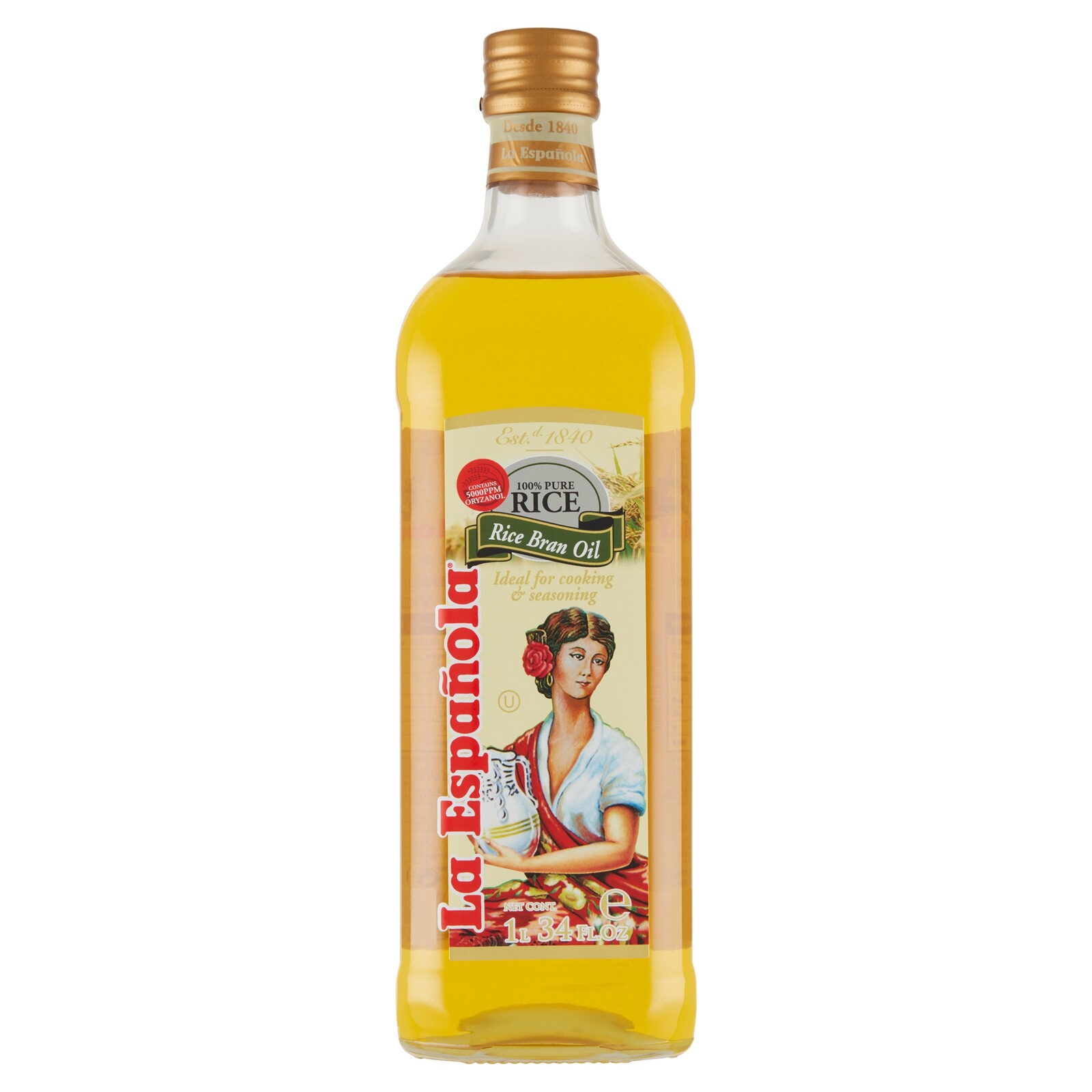Rýžový Olej 1 Litr 100% Z Rýže La Espanola Rafinovaný Pro Smažení Pečení