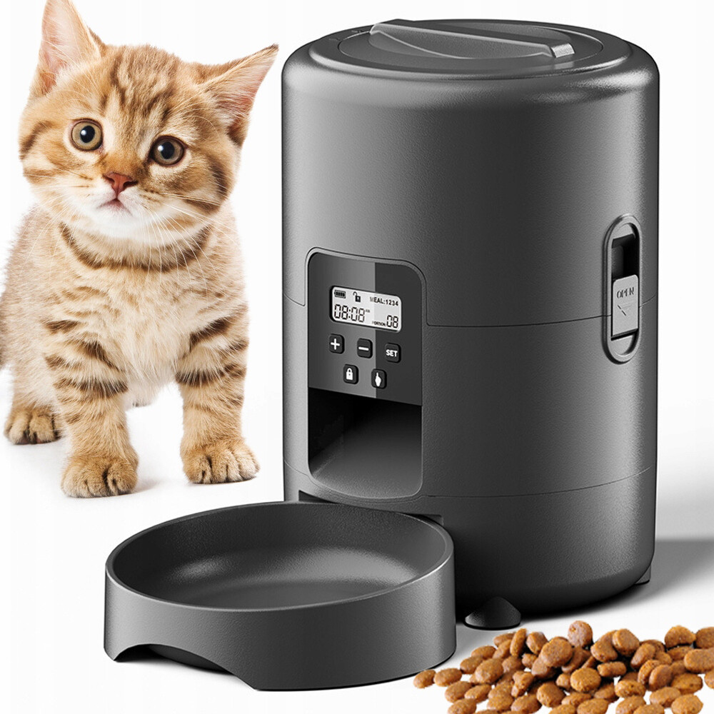 2 L Automatický Podavač Krmiva Pro Kočky Psa Dávkovač