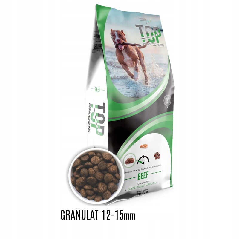 Top Premium Food Dospělý pes hovězí maso M/L 20 kg