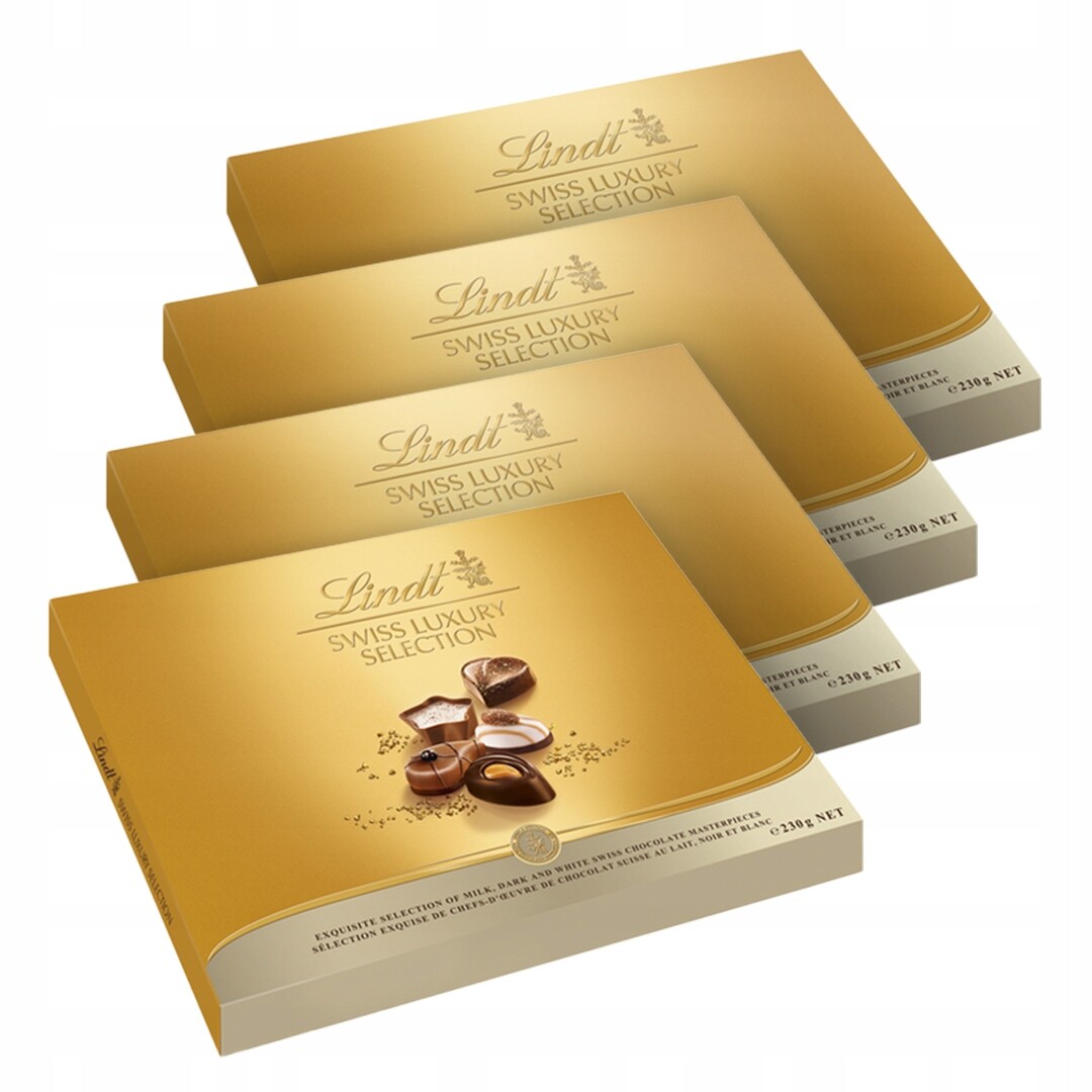 Sada pralinek Lindt Swiss Luxury 4x230 g