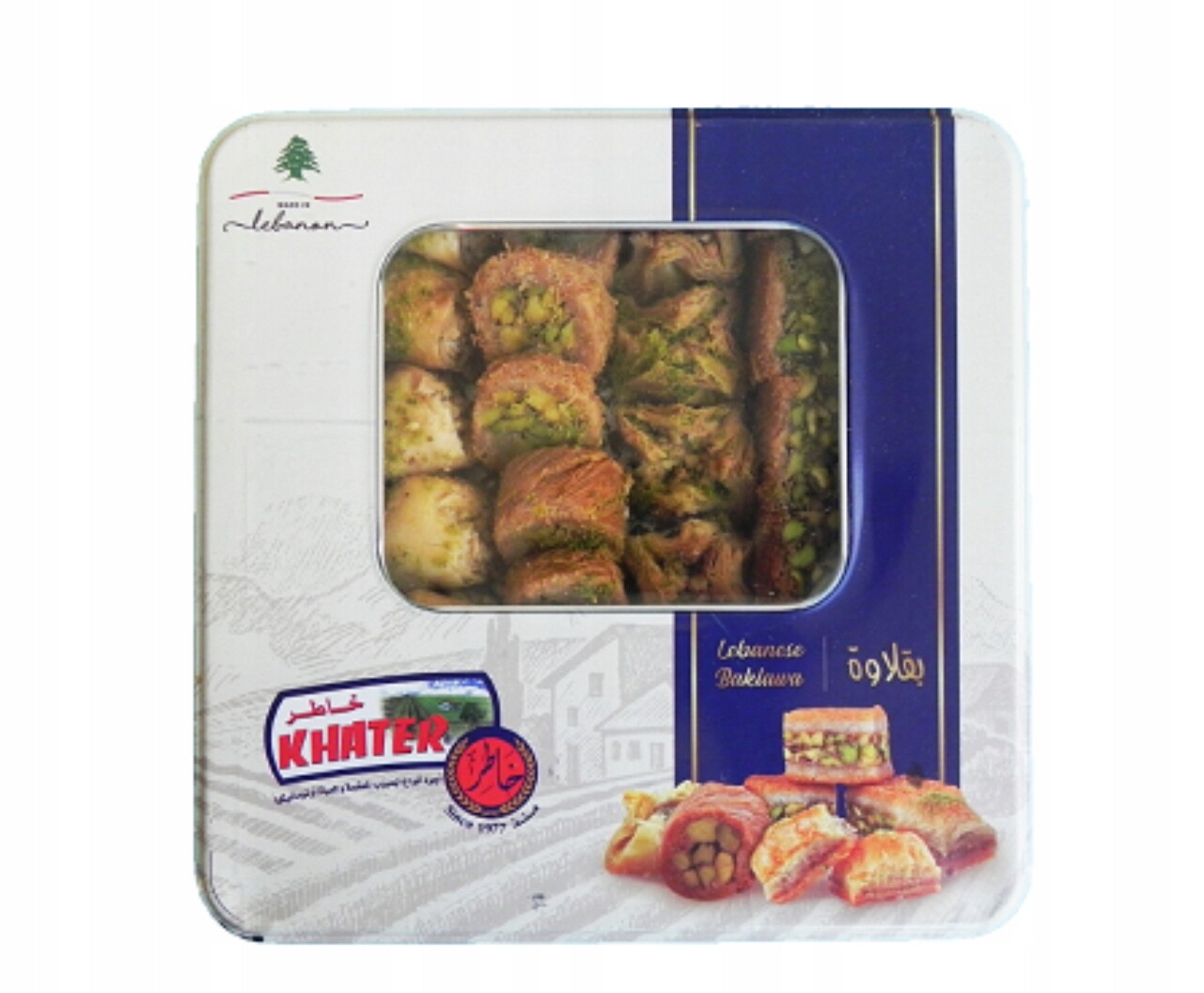 Baklava mix v plechovce Libanonská Khater Dárek 800 g