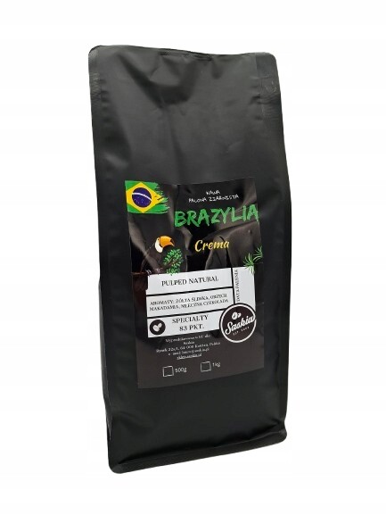 Káva zrnková Brazílie Crema 1 kg Saskia