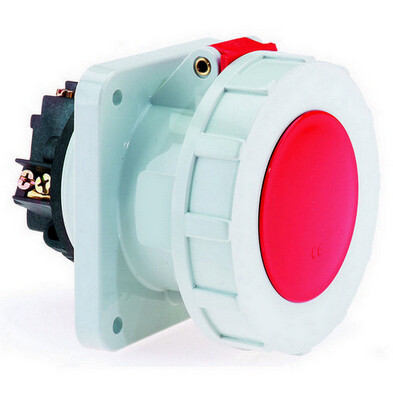 Zásuvka vestavná 63A/5p/400V IP67