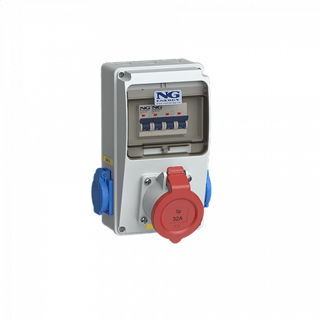 Zásuvková skříň Mini SJ 53 6962 MN.01 jištěná, bez chrániče