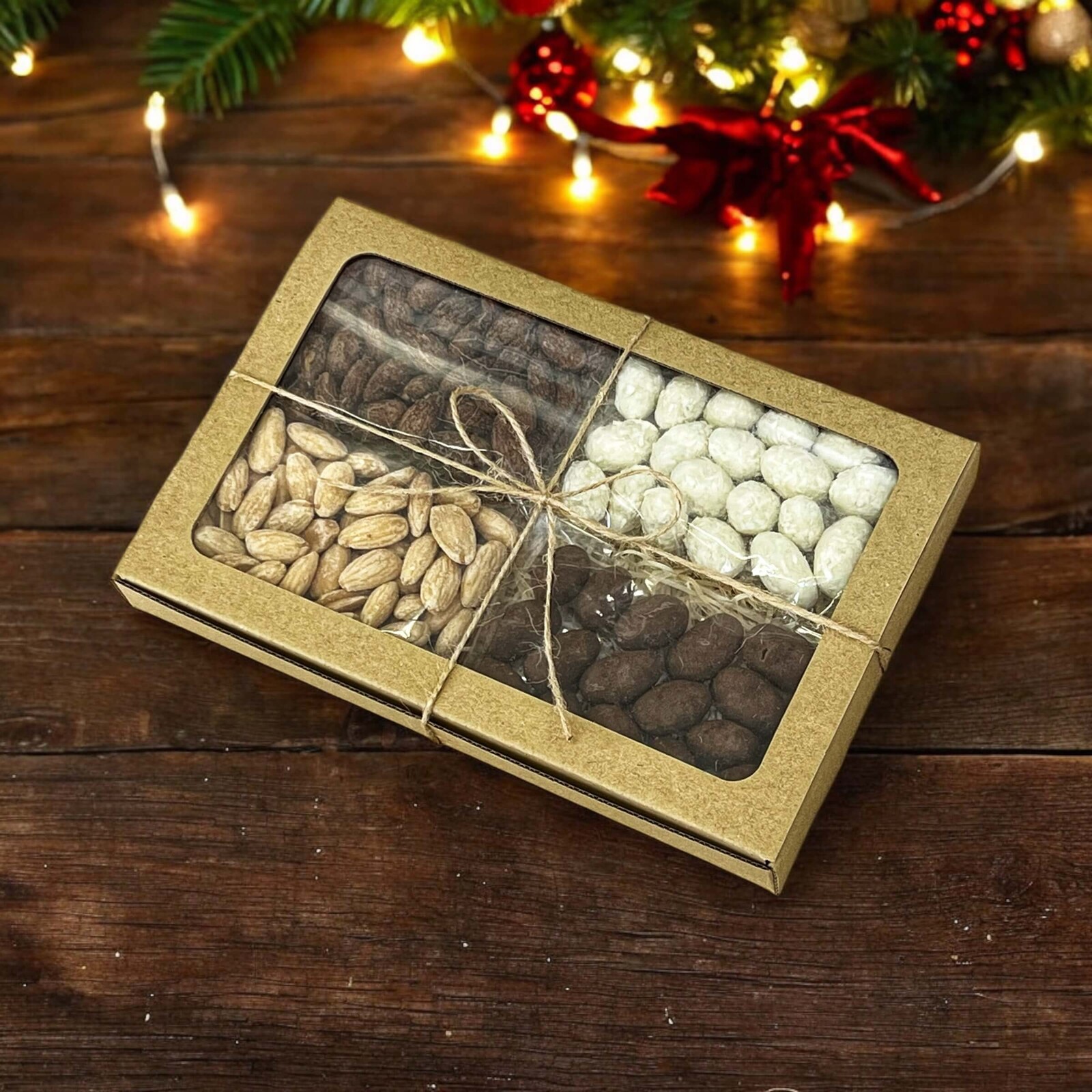 Nutworld.cz Firemní dárkové krabičky 4x80g VLASTNÍ VÝBĚR