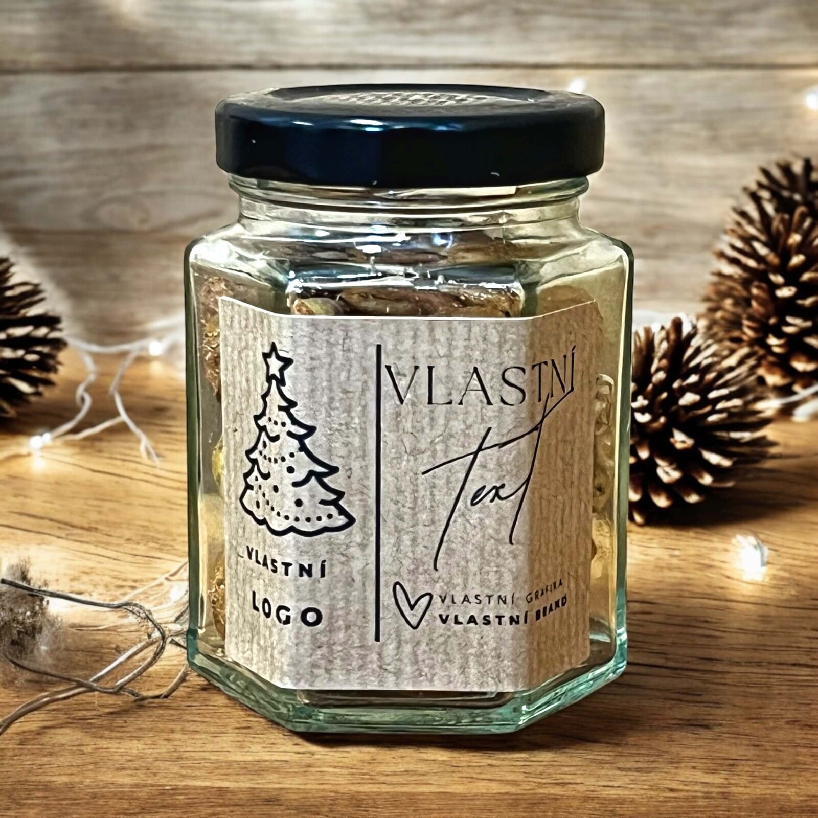 Nutworld.cz Firemní dárková sklenička - ořechy - více druhů 70g