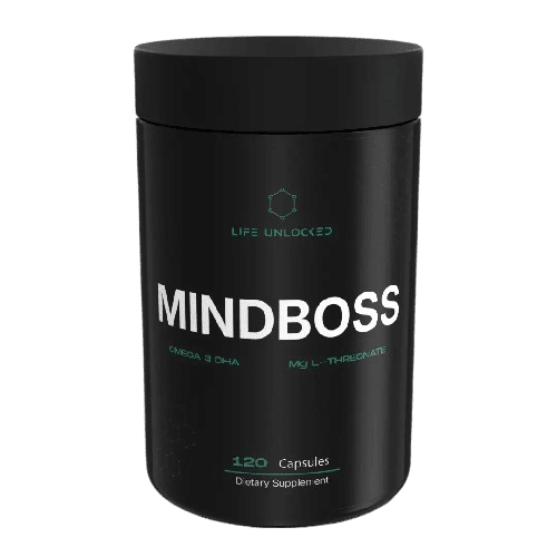 LIFEUNLOCKED MindBoss = Magtein & Omega 3 DHA 90 kapslí