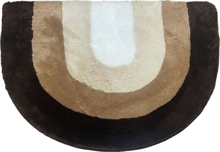 Hnědá koupelnová předložka 75x115 cm Endings – Foutastic