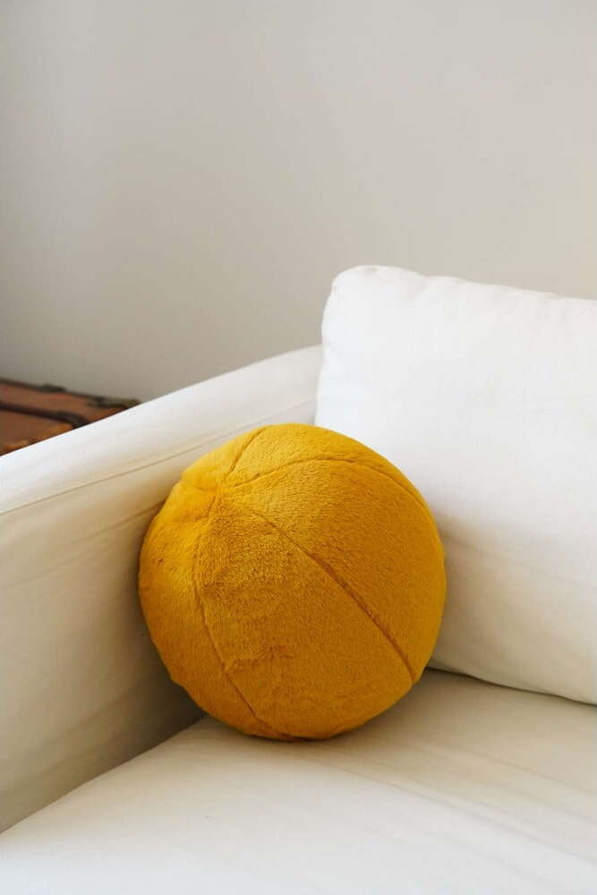 Dekorační polštář z mikroplyše ø 25 cm Top – Mioli Decor