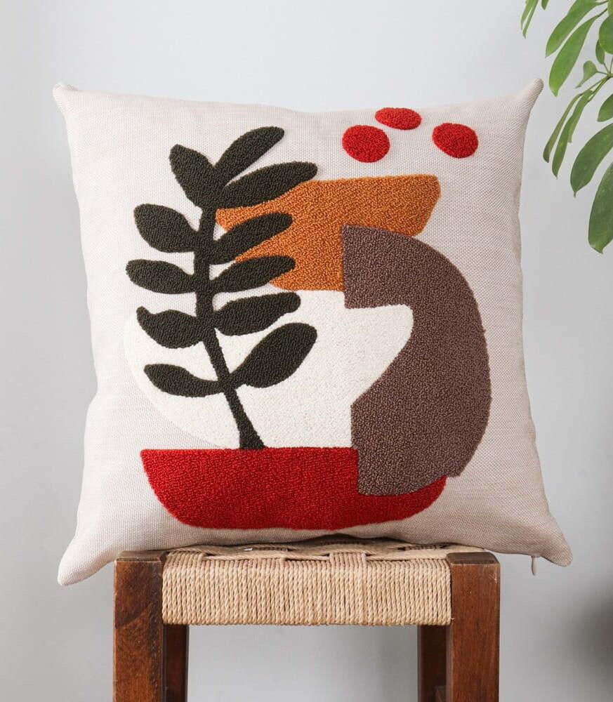 Lněný povlak na polštář 43x43 cm Begonya – Mioli Decor