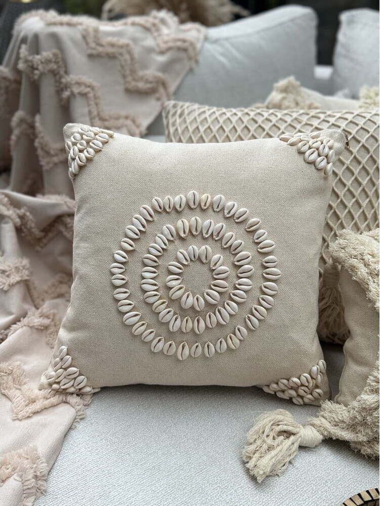 Bavlněný povlak na polštář 43x43 cm Seashells – Mioli Decor