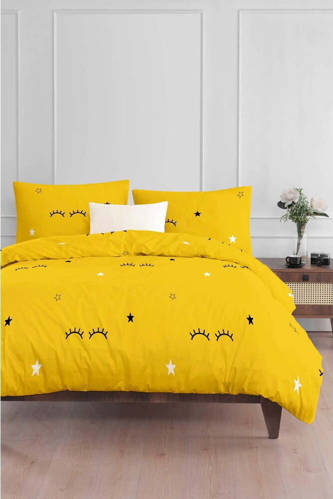 Žluté dětské povlečení na jednolůžko 140x200 cm Dide – Mijolnir