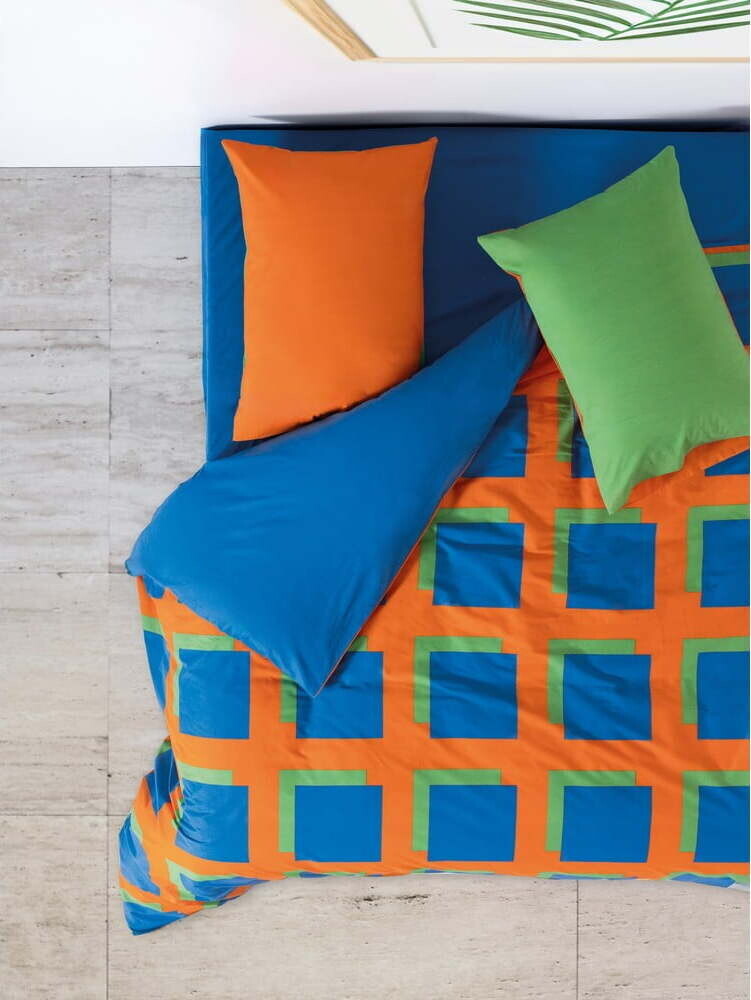 Povlečení na dvoulůžko/prodloužené z bavlny Renforcé s prostěradlem/4dílné 200x220 cm Venus – Mijolnir