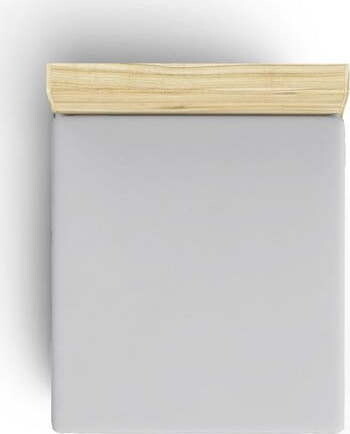 Šedé napínací bavlněné prostěradlo 140x190 cm – Mijolnir