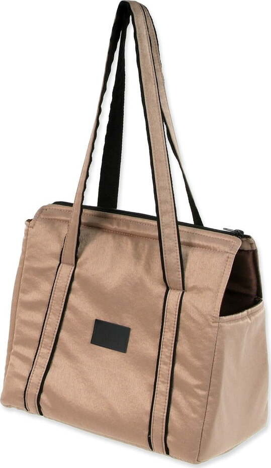 Přepravní taška pro psa ve zlaté barvě Dog Fantasy Platinum – Plaček Pet Products